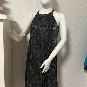 NWT Alfani Petite Women’s Metallic Halter Dress Winter Rose Sz 8P Below $103 Ret